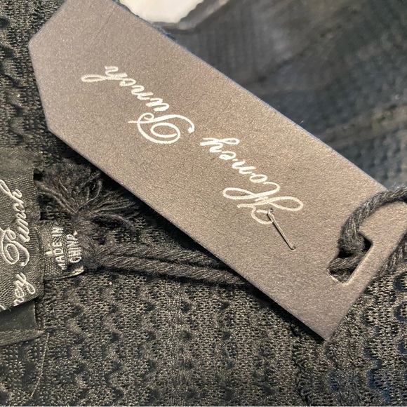 Honey Punch Black Strapless Box Pleats Dress Size Large NEW - Picture 5 of 7